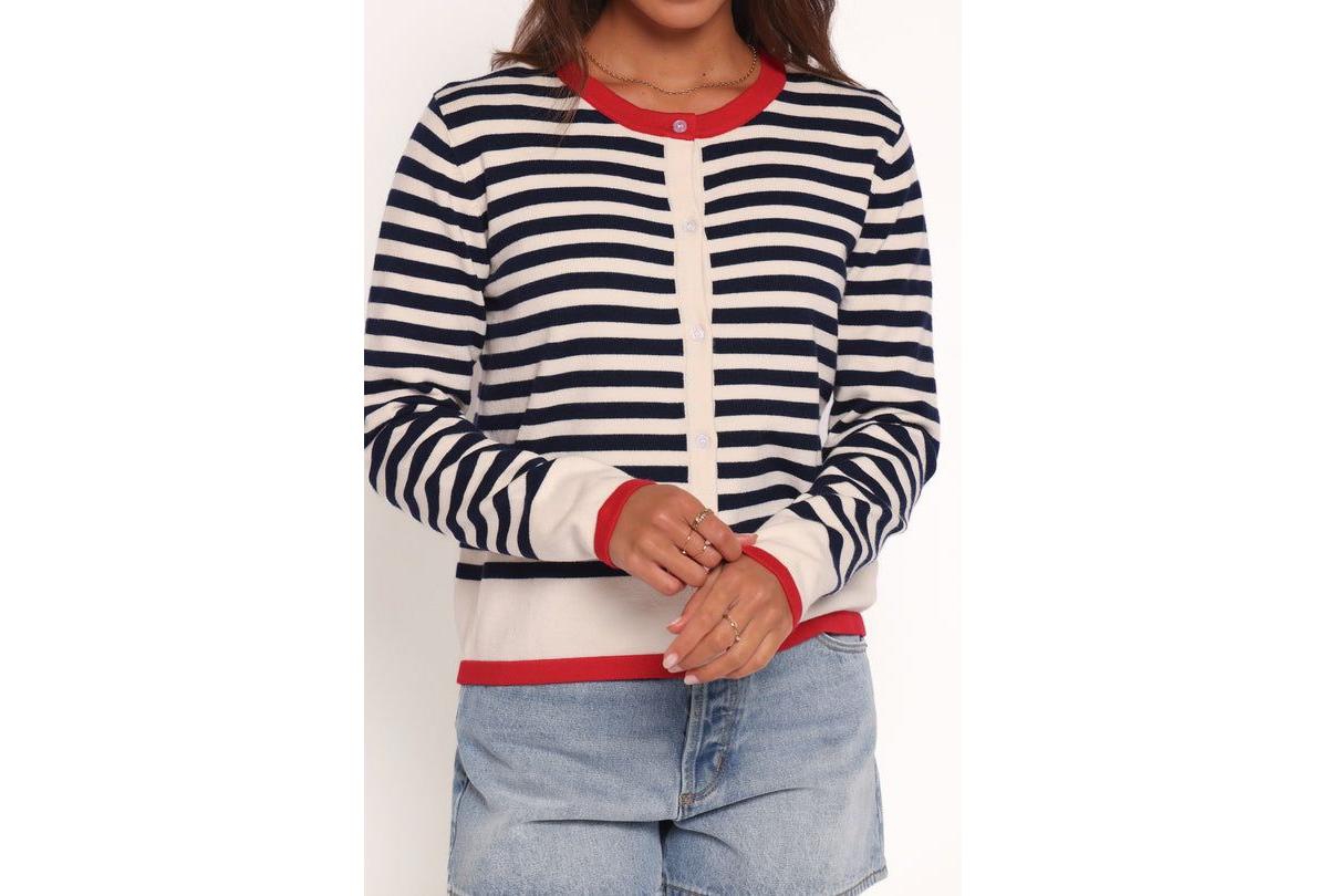 Petal and Pup Women's Scout Stripe Cardigan