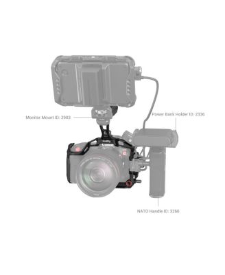 Black Mamba Handheld Full Camera Cage Kit for Canon EOS R5 C/R5/R6