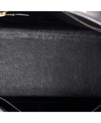 Kelly 28 Handbag Black Epsom with Gold Hardware