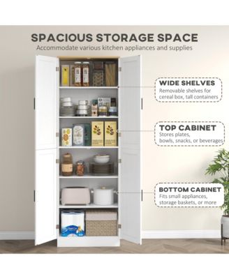Reliable Kitchen Storage Cabinet with Flexible Shelving for Pantry and Kitchen Tools