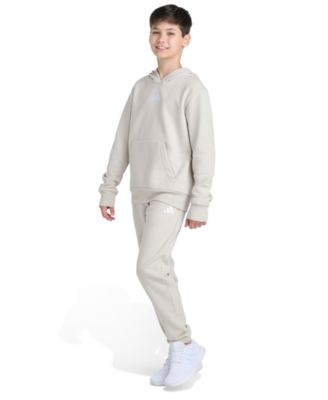 Big Boys 8-20 2-Piece Long Sleeve Pullover Hoodie and Joggers Essential Small Logo Fleece Set