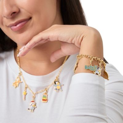 Charm Jewelry Advent Set with Necklace and Bracelet Chains Interchangable Charms