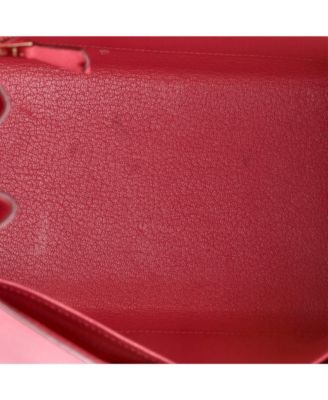 Pre-Owned HERMES Kelly 28 Handbag Pink Epsom with Gold Hardware