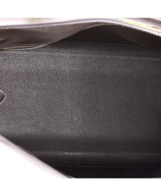 Kelly 35 Handbag Brown Box Calf with Gold Hardware