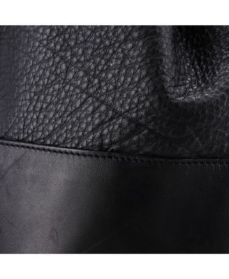 Large Drawstring Backpack Leather