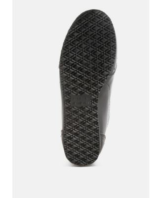 Womens Odaya Studded Real Soft Leather Sneakers