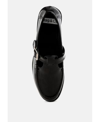 Womens Swenson Patent Pleather Mary Jane Loafers