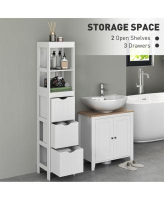 Modern Bathroom Cabinet with Storage Shelves for Organized Space