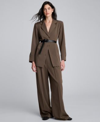 Women’s High Rise Pleated Wide-Leg Pant