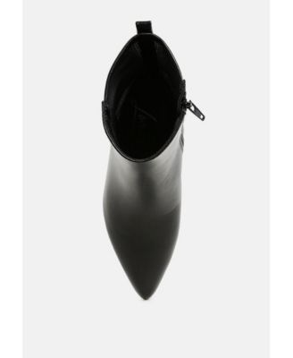 Womens Mimosa Mesh Detail Pointy Ankle Boots