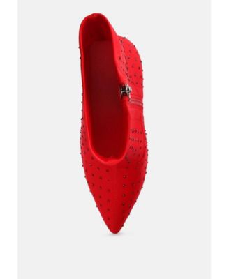 Womens Cheugy Embellished Ankle Boots