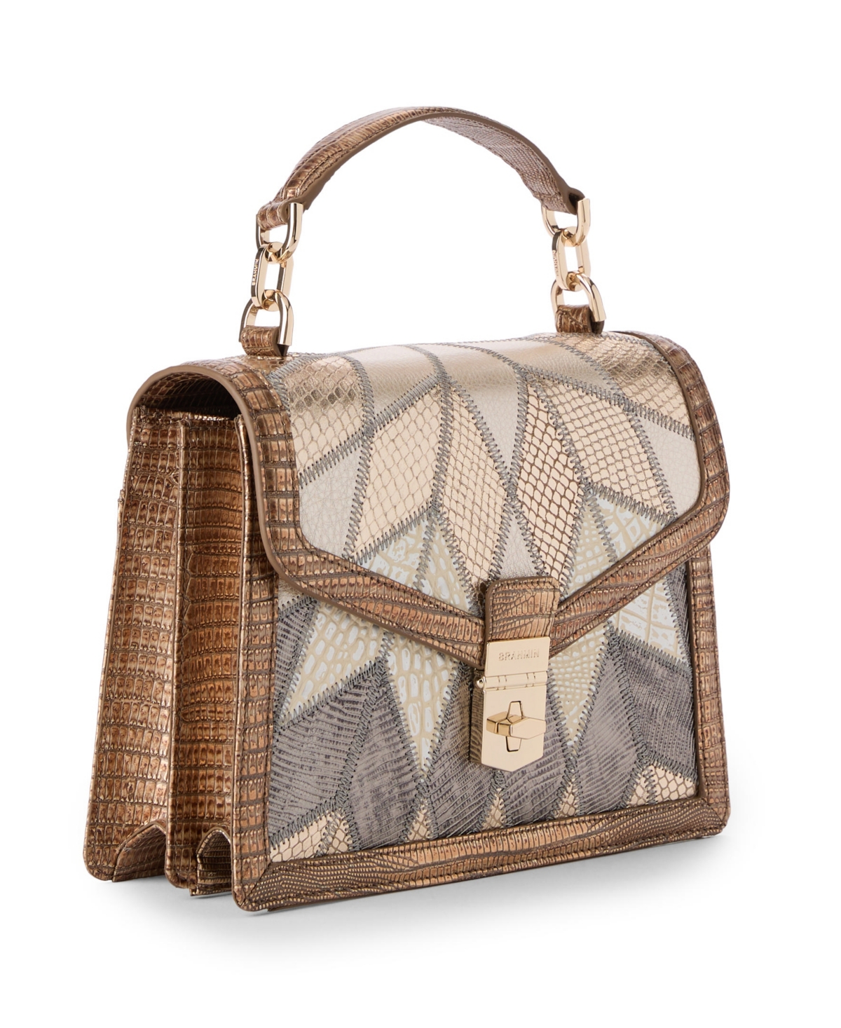 Brahmin Women's Hallie Multi Silverhill Small Satchel Bag