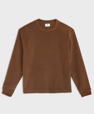 Men's Relaxed-Fit French Ribbed Sweater, Macy's Exclusive