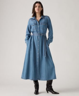 Premium Women's Quincey Long Sleeve Midi Dress