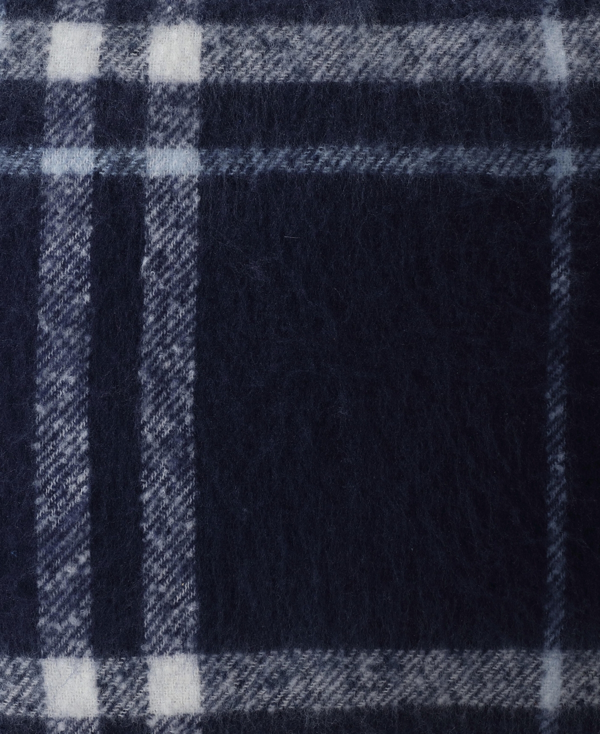 Nautica Ryan Cove Plaid Faux Mohair Square Decorative Pillow, 20" X 20" In Blue