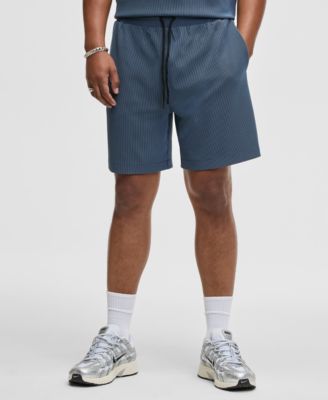 Men's Textured Knit 7" Drawstring Shorts, Macy's Exclusive