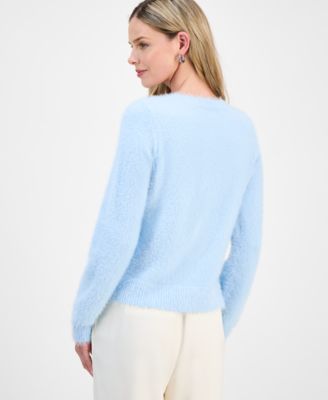 Petite Rhinestone-Button Cardigan, Macy's Exclusive