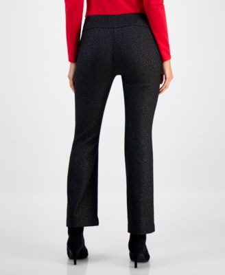 Petite Jacquard Mini Bootcut Pants, Macy's Exclusive