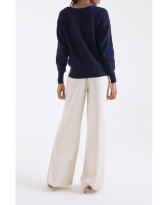 Women's Alaia Long Sleeve 100% Cashmere Sweater