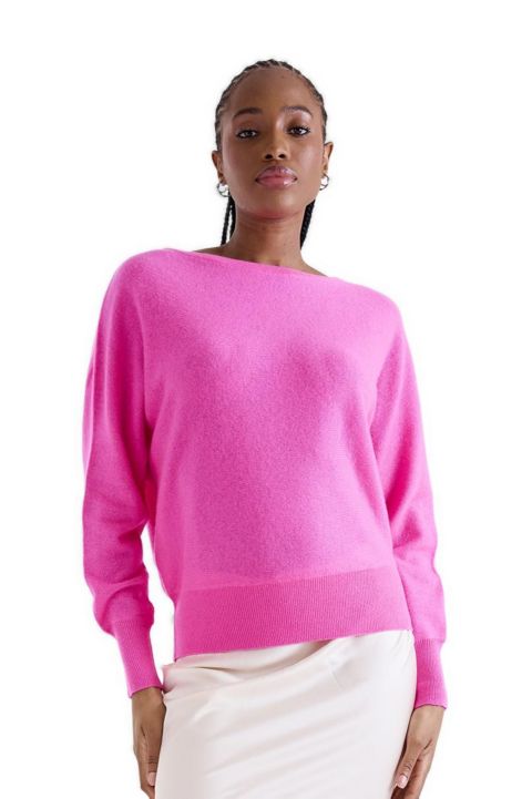 Женский свитер 1982 Alaia Long Sleeve Cashmere, цвет: Розовый