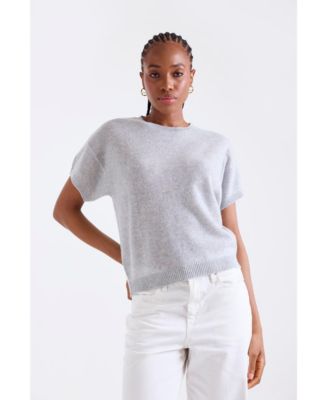 Women's Esme Short Sleeve 100% Cashmere Top