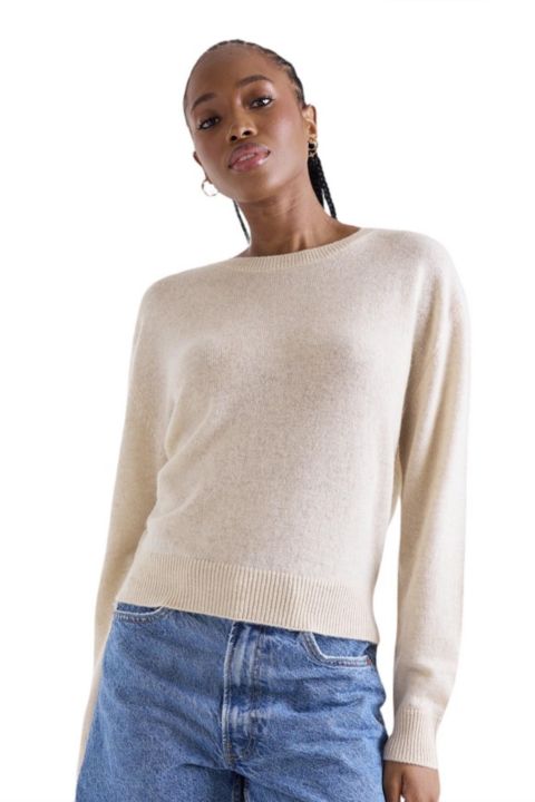 Женский свитер 1982 Maila Long Sleeve Cashmere, цвет: Белый