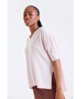 Women's Venetia Vee V-Neck 100% Cashmere Sweater