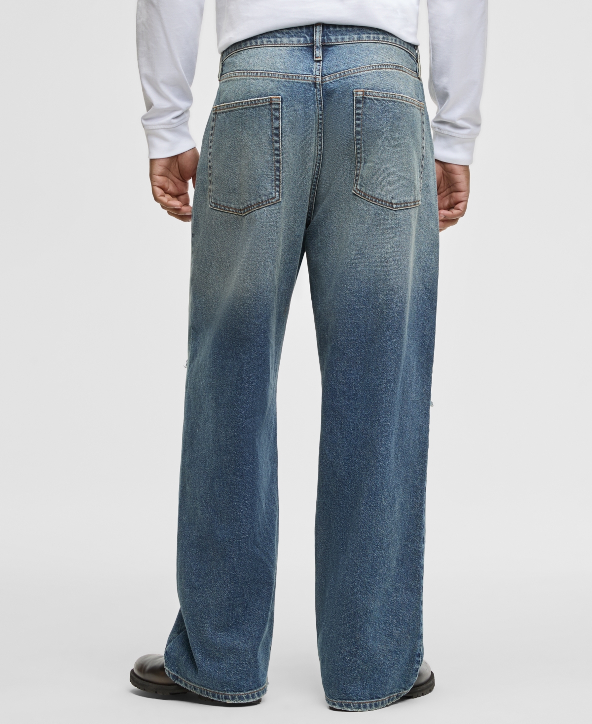 Mode of One Men's Baggy Washed Jeans, Macy's Exclusive
