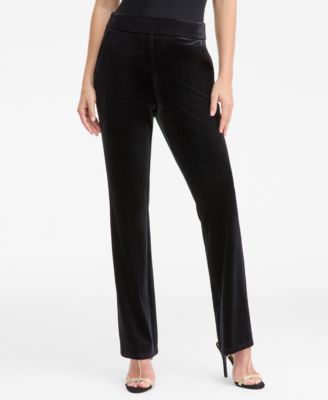 I.N.C. International Concepts - Women's High-Rise Velvet Flare Pants