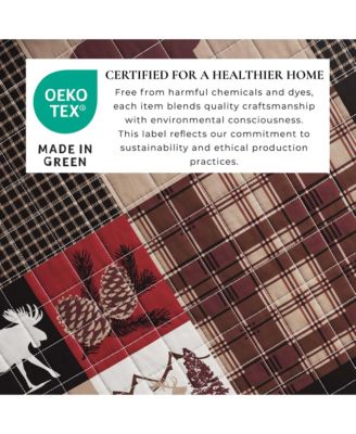 Rustic Woodland Reversible Microfiber Quilt Set with Shams