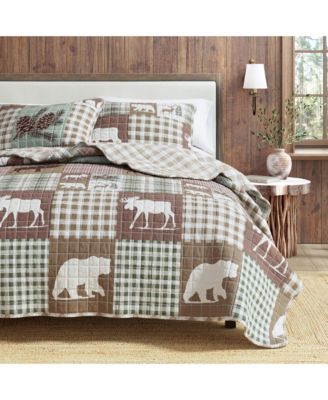 Linery and Co. Rustic Woodland Quilt Set with Shams
