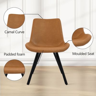 5-Piece Dining Set with 59 Inch Rectangular Table and 4 Upholstered Chairs, Space-Saving Design for Kitchen or Dining Room-Maison Boucle