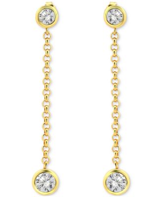 Giani Bernini - Drop Earrings (2-3/8 ct. t.w.) in 18K Gold Plated Sterling Silver
