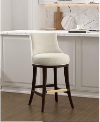 Lucia 40.2" Chenille Upholstered Barstool