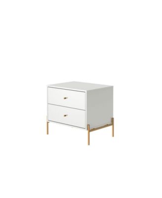 Jasper 22.08" Wood 2-Drawer Nightstand