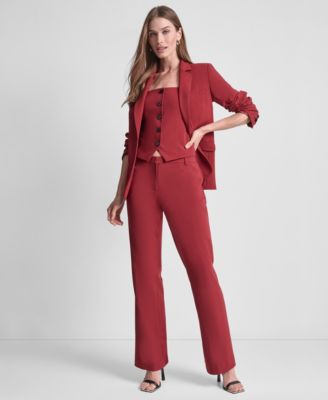 Petite Mid-Rise Streamlined Modern Fit Trouser