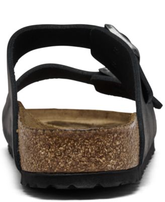 Men's Arizona Essentials Oiled Leather Two-Strap Sandals from Finish Line