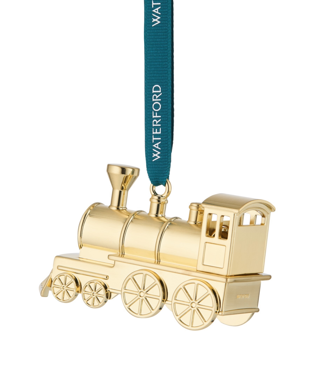 Waterford Steam Train Ornament In Gold