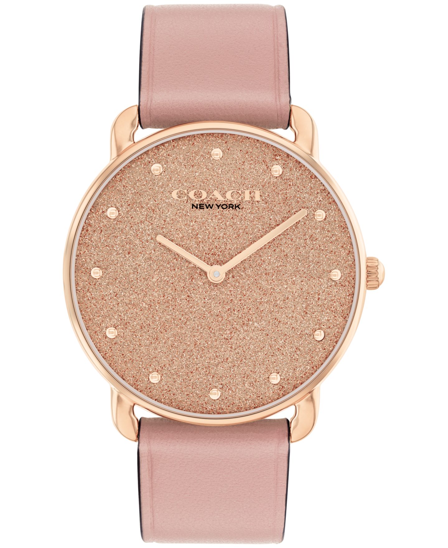 Женские часы Coach Elliot Blossom Leather Strap Watch, 36mm — фото 1