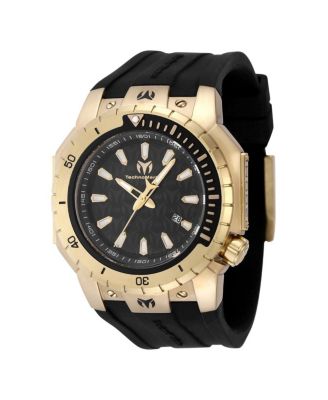 Men's TM-224011 Manta Sea Quartz 3 Hand Black Dial Watch