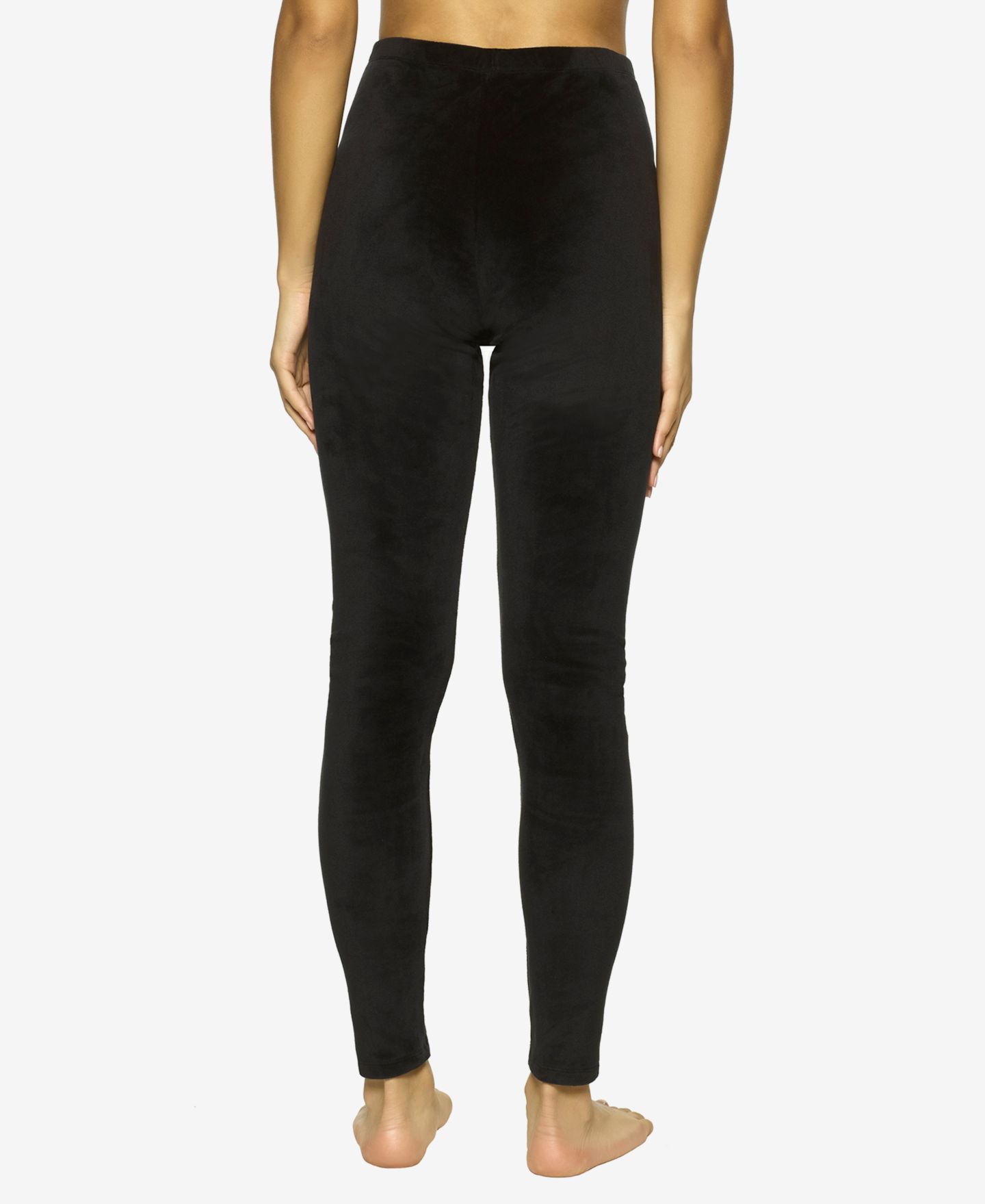 Женские леггинсы Felina Cozy Super Soft Velour Legging, цвет: Чёрный — фото 2
