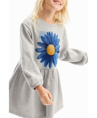 Girls's Dress with flower illustration