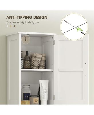 Compact Bathroom Cabinet with Doors and Drawers for Clutter-Free Bathroom Storage