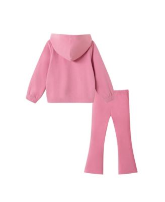 Toddler/Child Girls Pink Hooded Sweats Set