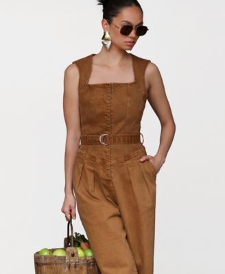 Women's Square Neck Culotte Jumpsuit