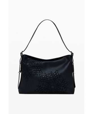 Women's Medium embroidered faux leather bag