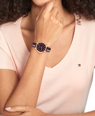 Women's Quartz Cherry Silicone Strap Watch, 34mm