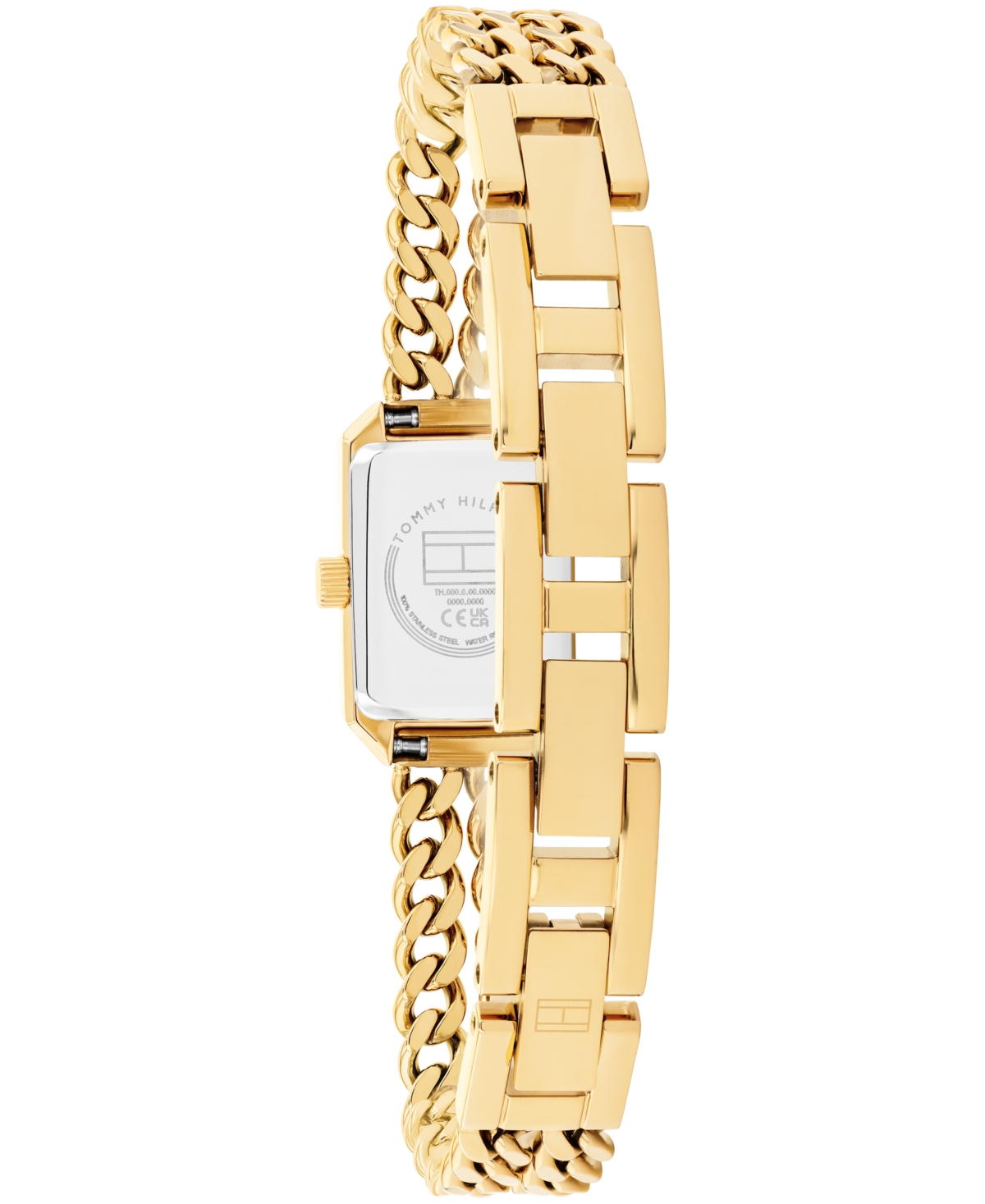 Tommy Hilfiger Women's Quartz Gold Tone Stainless Steel Bracelet Watch, 16mm In Gold