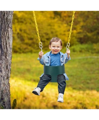 High Back Bucket Swing for Infants and Toddlers, with Coated Chains - Durable and Comfortable - Ages 6 Months and Up