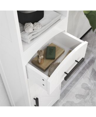 Bathroom Cabinet Space Saver for Towels and Essentials with Durable Build